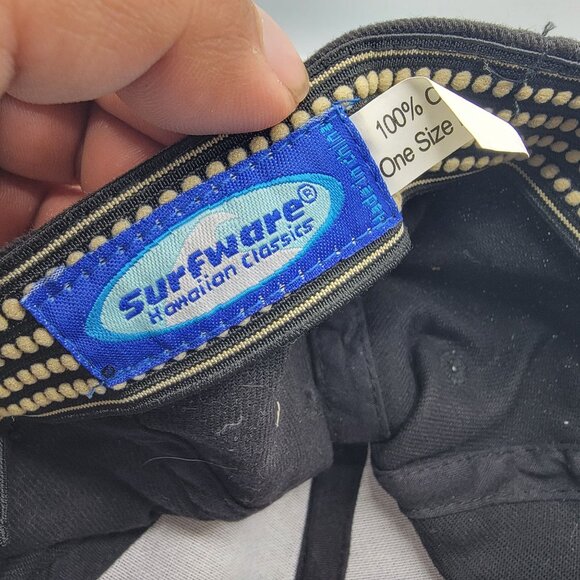 Surfware Hawaiian Classics Hawaii Black Hat Turtle Casual Vacation Outdoors - Picture 8 of 9